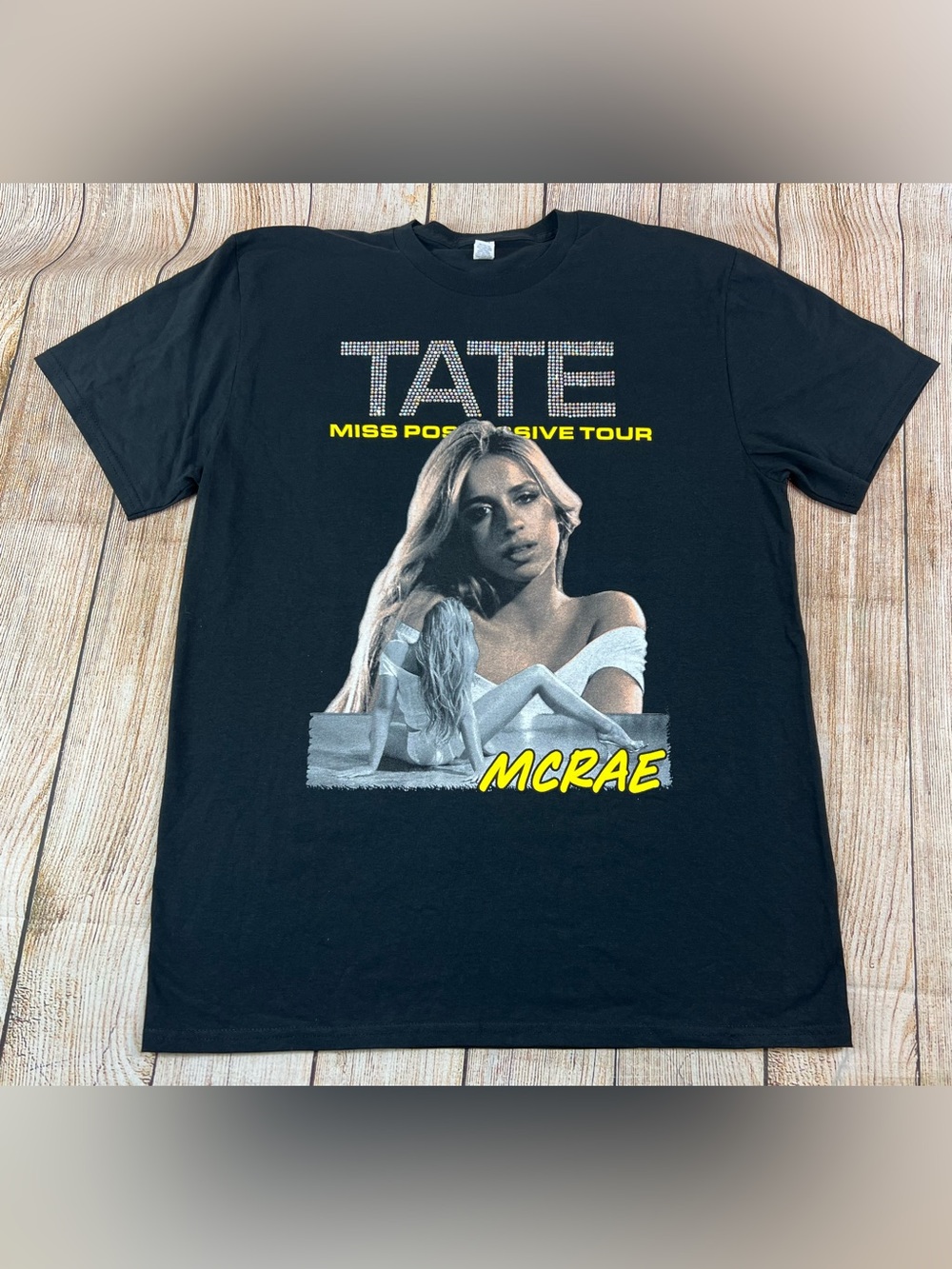 Tate Mcrae Miss Possessive Tour T Shirt Black Size Large